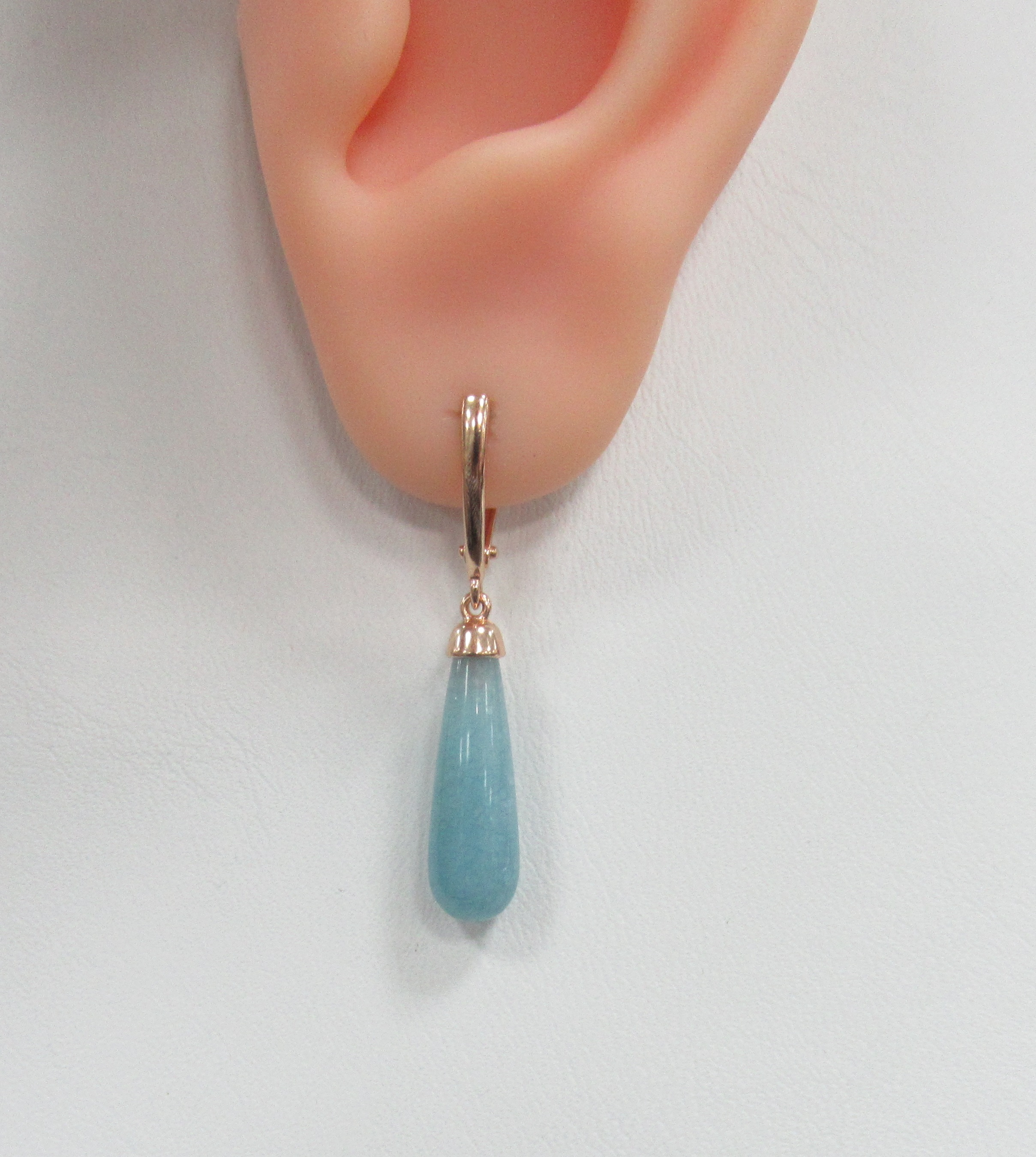 Серебряные серьги с аквамаринами